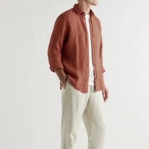 Men’s Hugo Boss Joy Linen Shirt.  Size Small. Amazing!